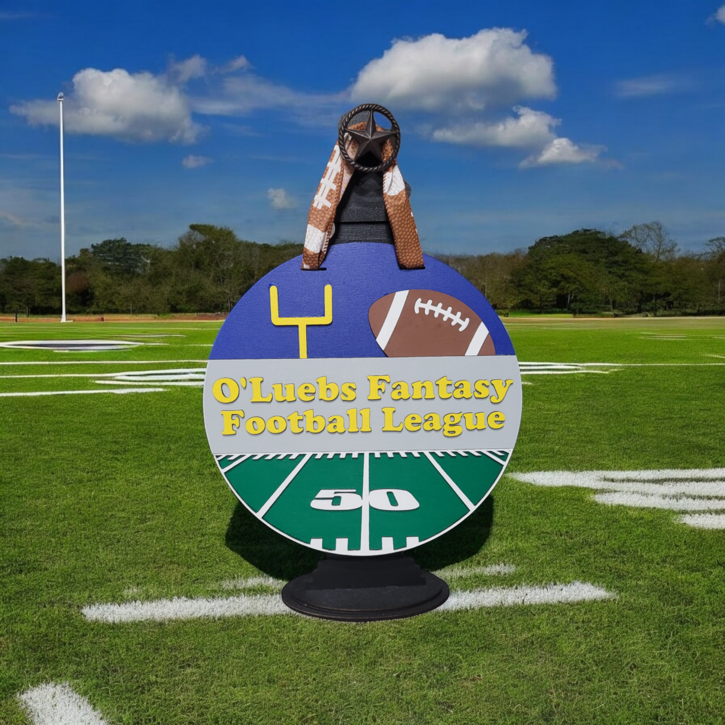 Door Hanger - 12in - (Custom) Fantasy Football League Sign