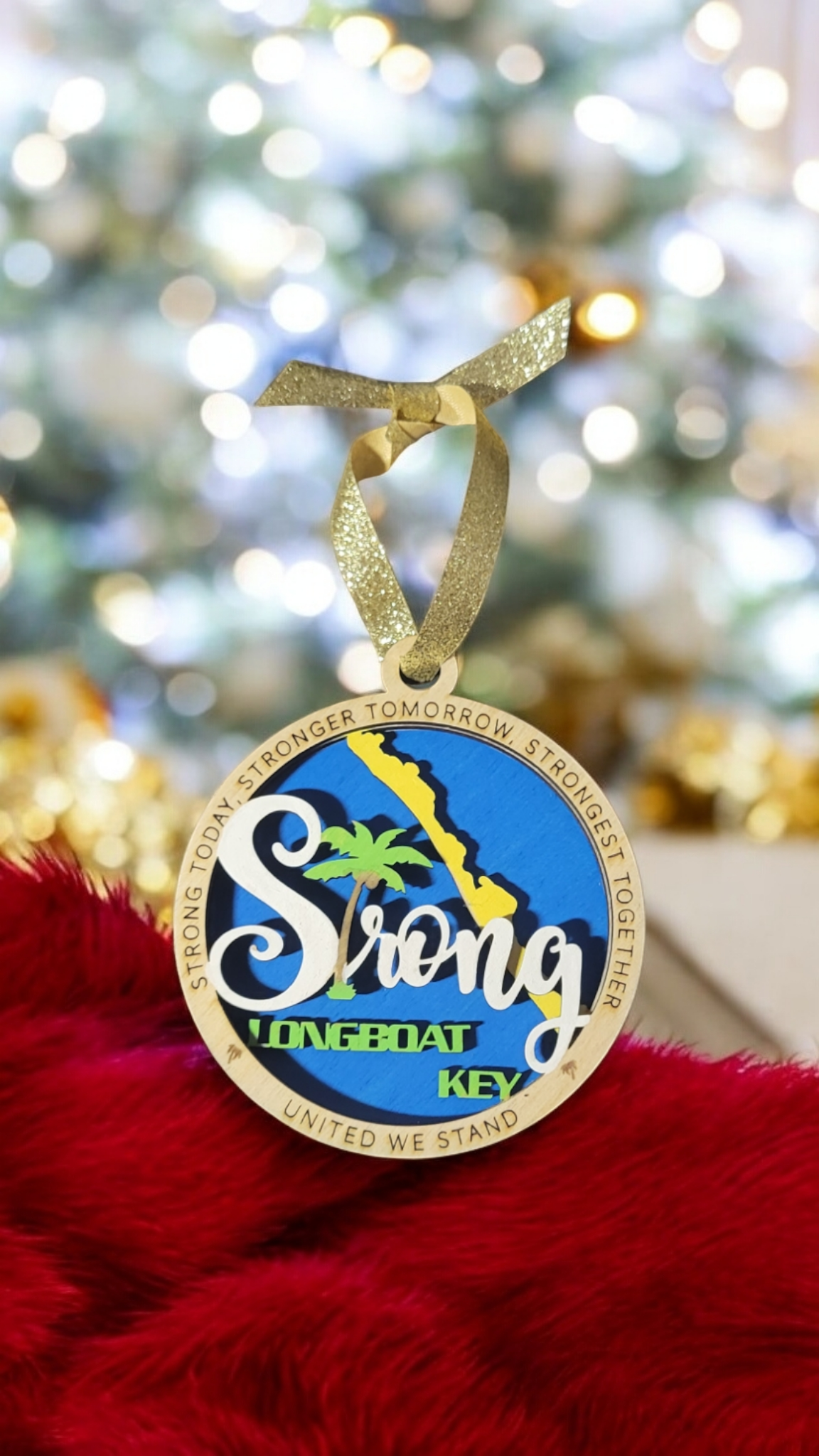 "Longboat Key Strong" Ornament (All profits go to Hurricane Helene and Milton Disaster Cleanup Efforts)