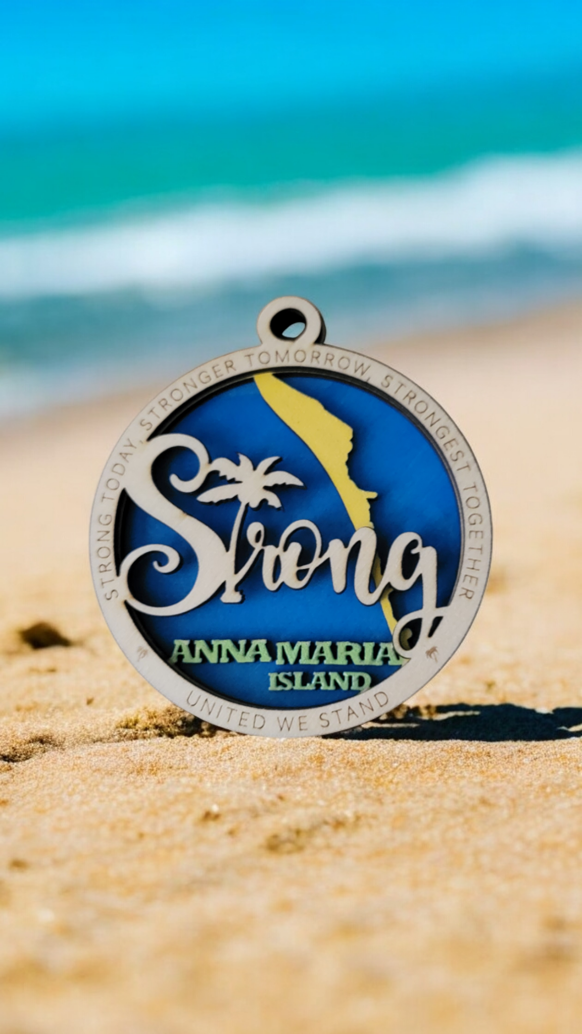 "Anna Maria Island Strong" Ornament (All profits go to Hurricane Helene and Milton Disaster Cleanup Efforts)