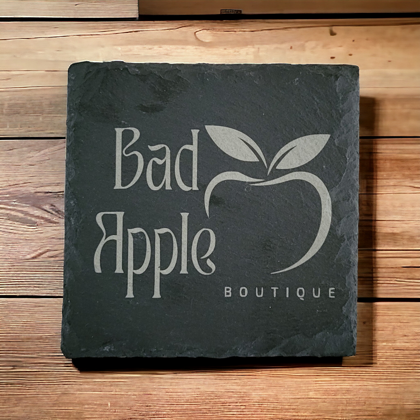 Custom - Laser Engraved Slate Coasters - Set of 4