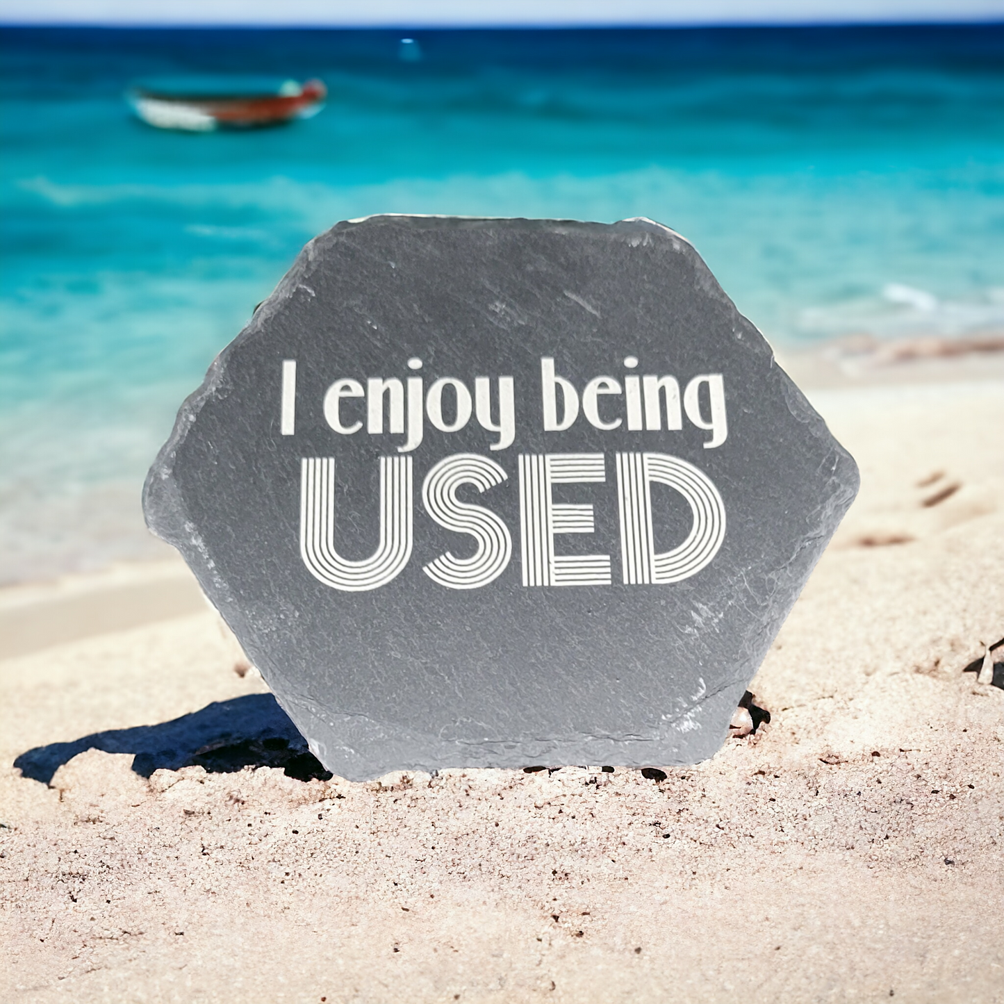 Laser Engraved Slate Coasters - Set of 4 - Liquid Therapy