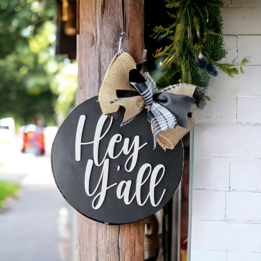 Door Hanger - Hey Y'all!