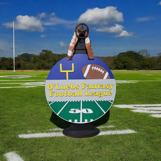 Door Hanger - 12in - (Custom) Fantasy Football League Sign
