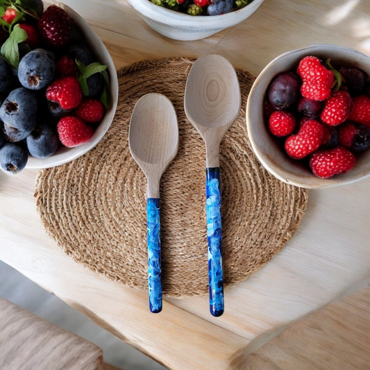 Fluid Art Utensils - Bamboo Spoons - Each piece is Unique