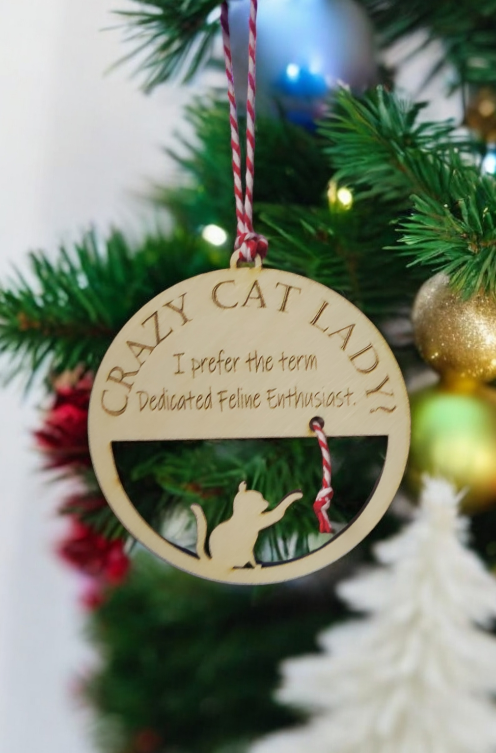 "Crazy Cat Lady" Ornament