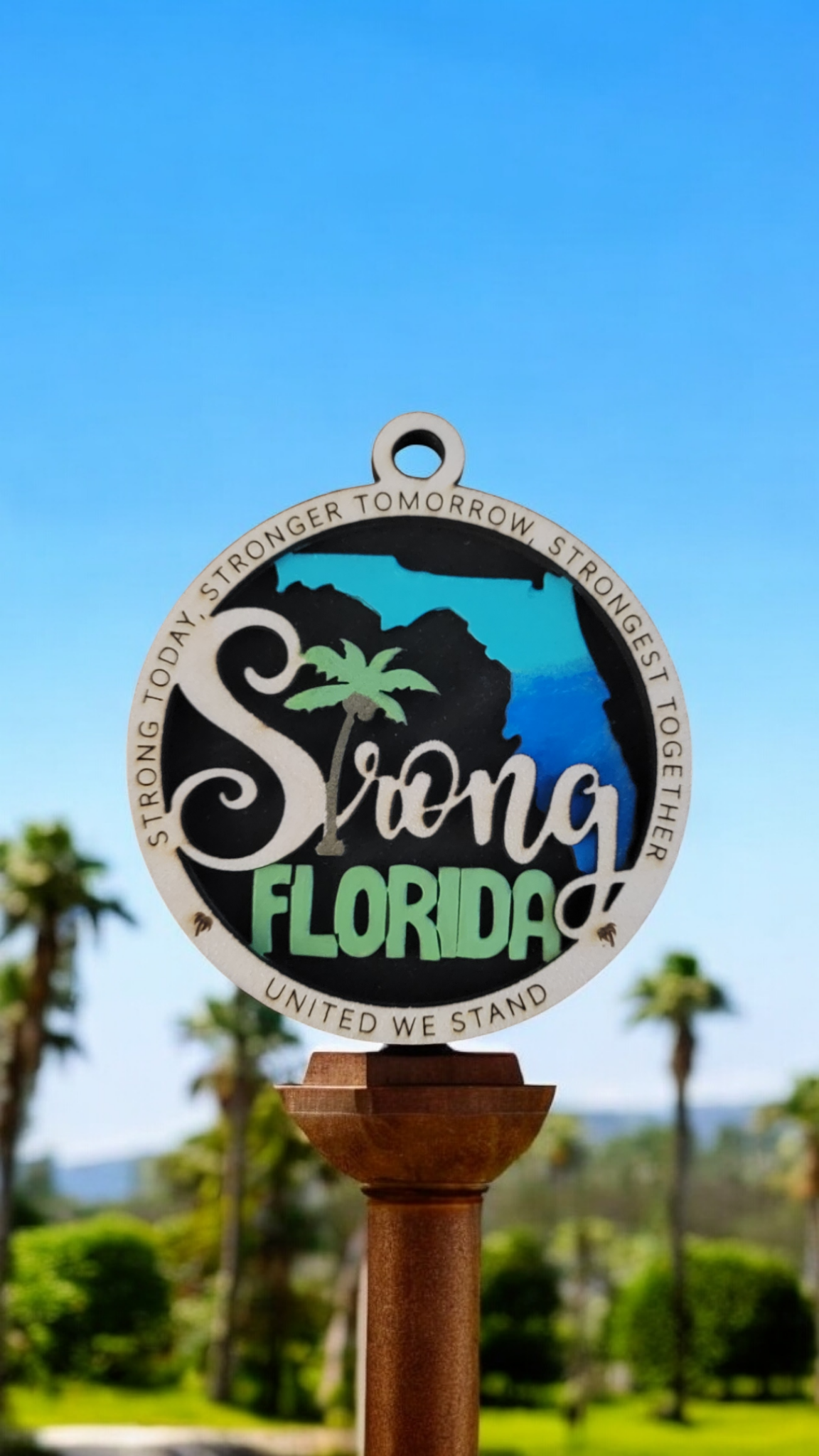 "A Florida Strong" Ornament (All profits go to Hurricane Helene and Milton Disaster Cleanup Efforts)