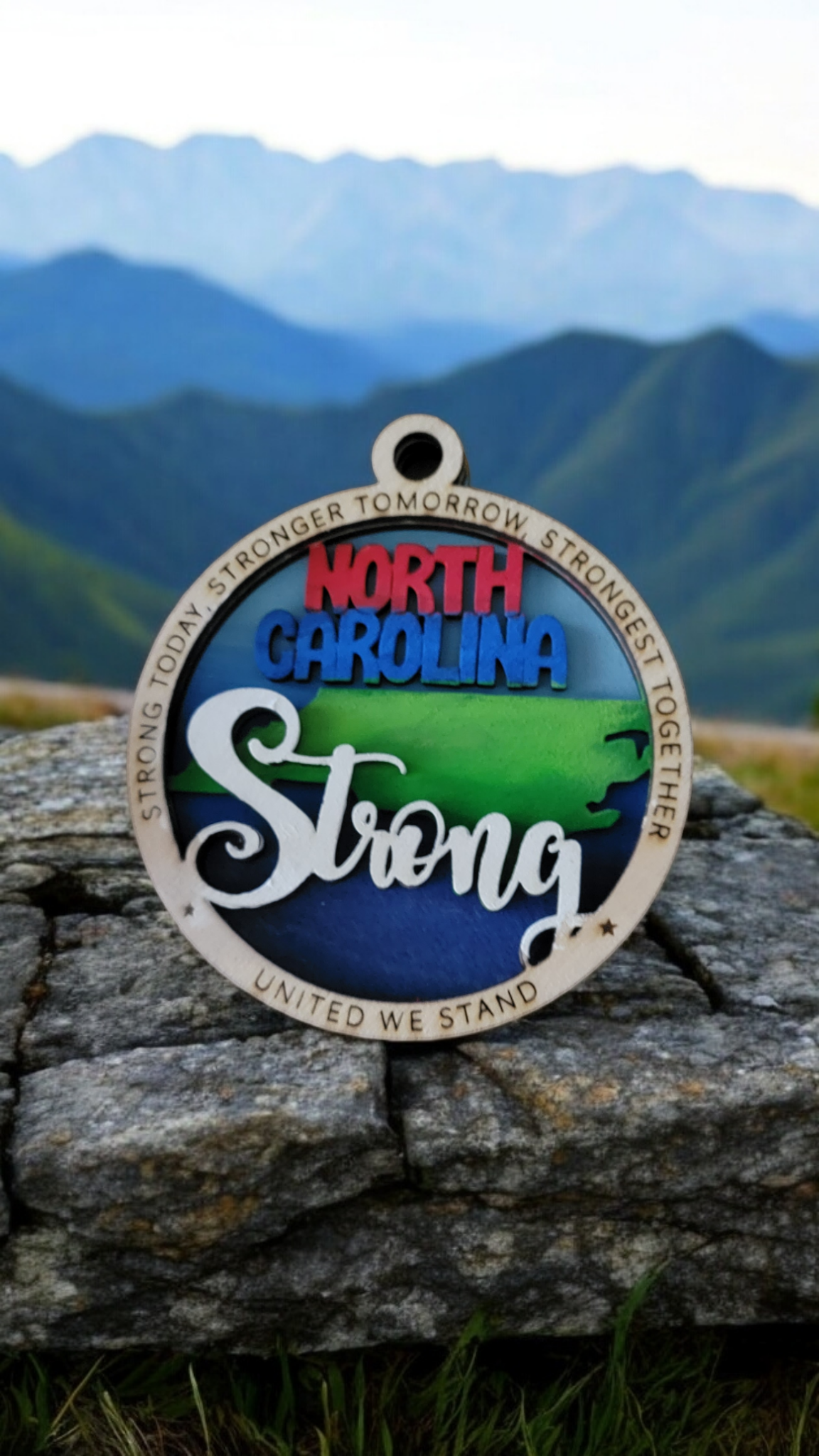 "North Carolina Strong" Ornament (All profits go to Hurricane Helene Disaster Recovery Efforts)