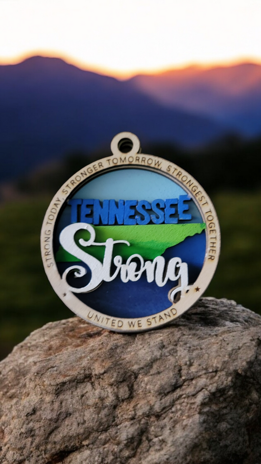 "Tennessee Strong" Ornament (All profits go to Hurricane Helene Disaster Recovery Efforts)