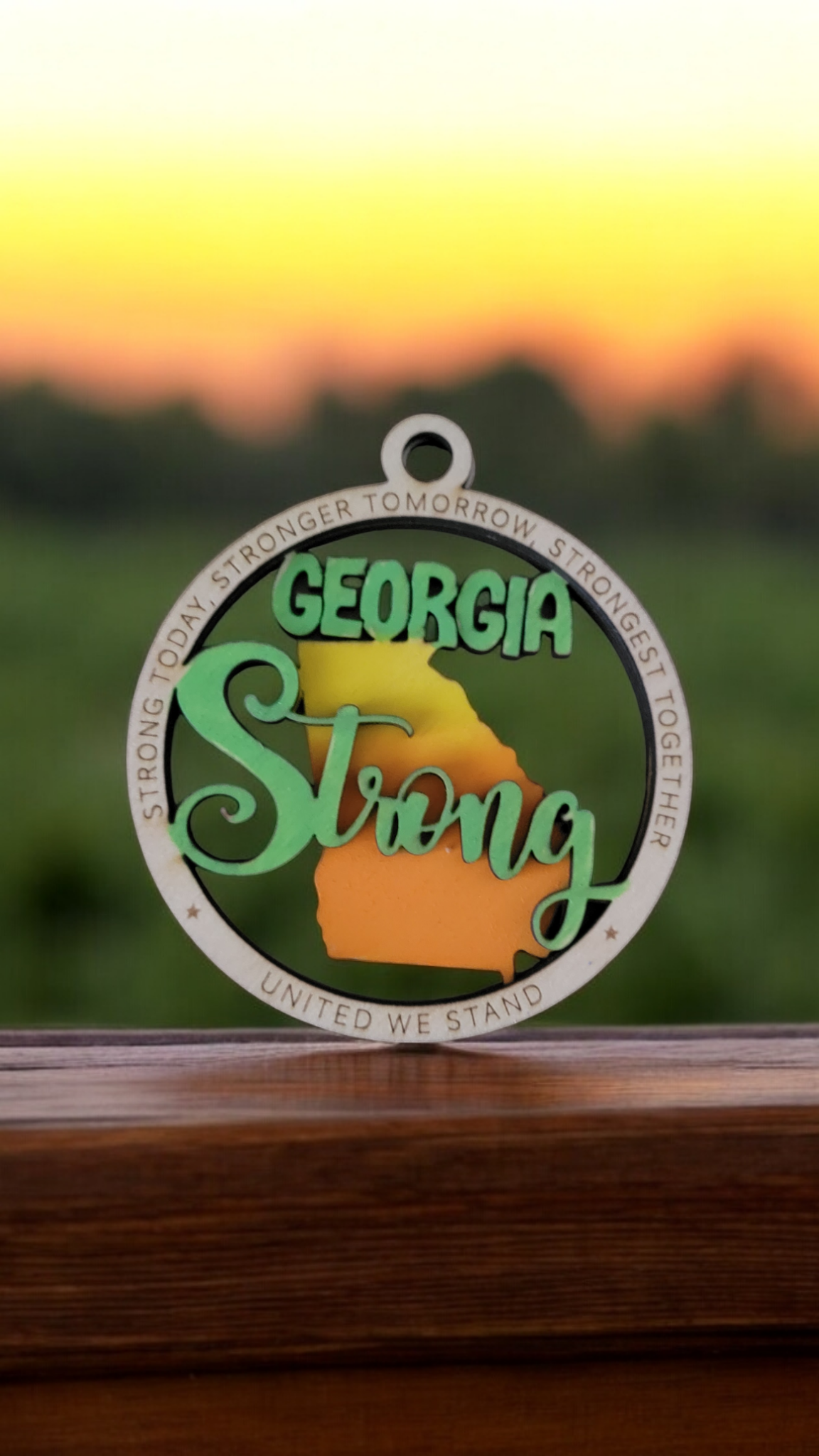 "Georgia Strong" Ornament (All profits go to Hurricane Helene Disaster Recovery Efforts)